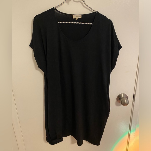 Aritzia Wilfred Black Oversized T-Shirt Dress - Picture 2 of 7
